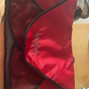 BigFoot Red and Black Mesh travel bag